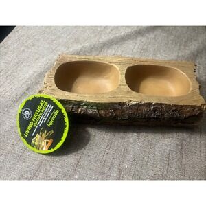 Komodo Living Natural Realistic Decor Forest Dual Feeder